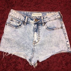 Bullhead super high rise denim shorts